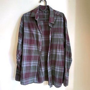Uniqlo Plaid Button Down - Medium